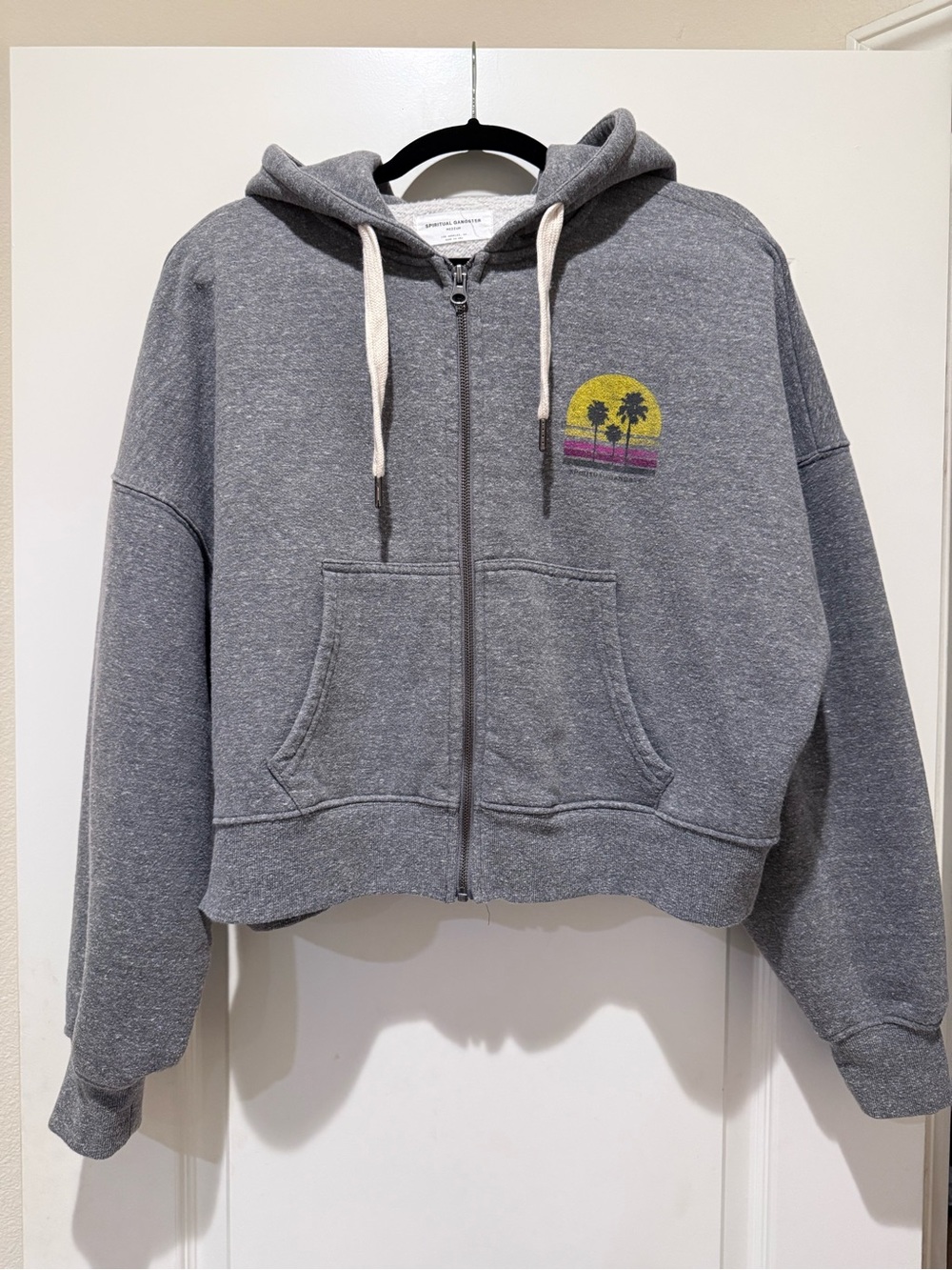 Spiritual Gangster Gray Zip Hoodie